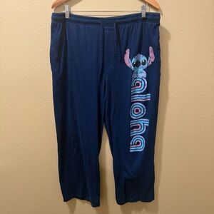 Women’s XL Disney Lilo & Stitch Navy Blue Aloha Sleep Pajama Pants